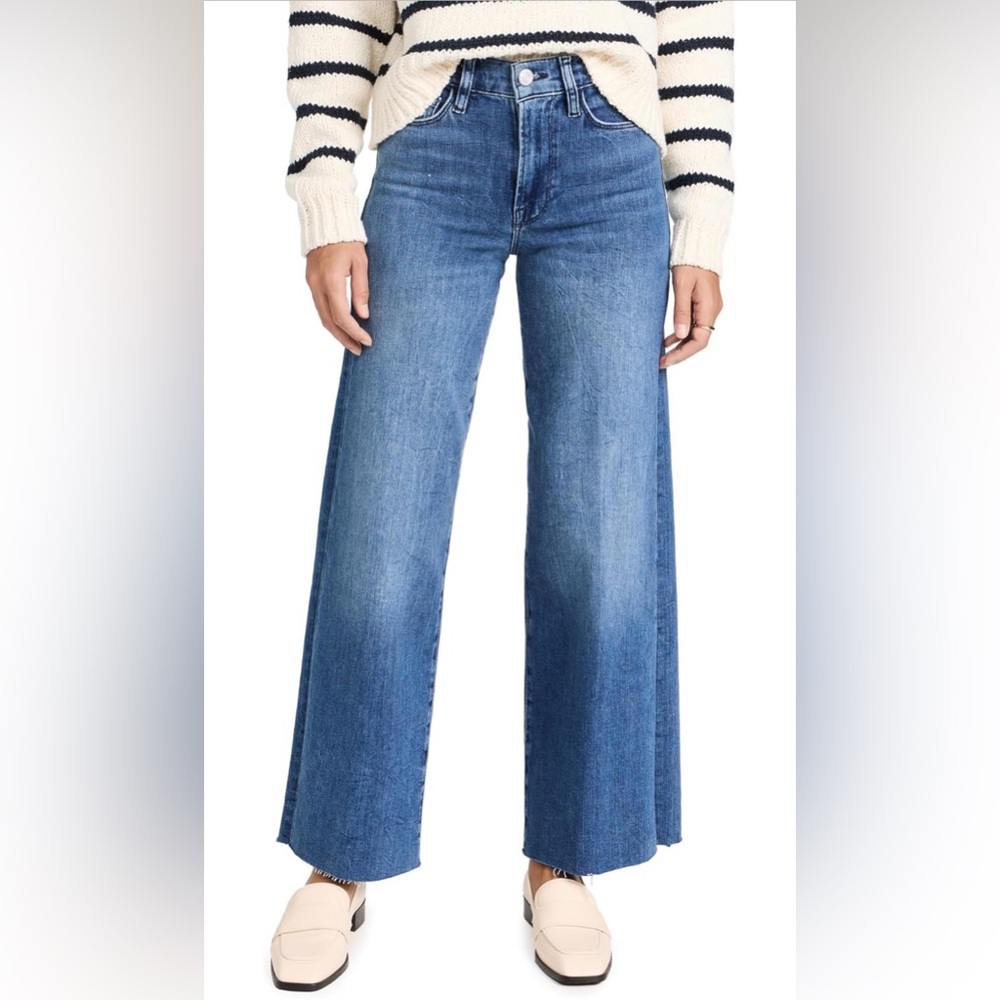 Frame Denim Le Slim Palazzo Raw Hem Wide-Leg Jeans Sz. 25 Like New